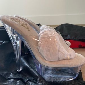 PLEASER Clear 6" Heel